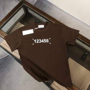 送料無料　Maison Margiela マルタンマルジェラ メンズ　Tシャツ　数字ロゴ　背中イラスト　半袖　M-XXL　サイズ選択可能　4146