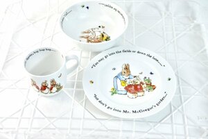 ウェッジウッド wedgwood　洋食器 皿　ボウル　マグカップ　3点セット　ピーターラビット　ラビット　 インテリア　 プレゼント