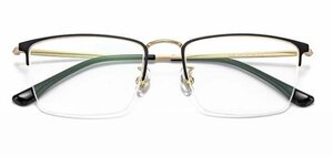 送料無料　ハーフリム　超軽量　タテ眼鏡　金属フレーム　レンズ交換可能　メガネフレーム　 sc0382