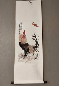 斉白石　動物　福大官高　鶏　画仙紙使用　コレクション　中国古美術品　中国美術品　中国書画　復刻　掛軸　巻物 zh35