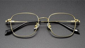 送料無料　メガネフレーム　フルリム　チタン　超軽量　金属フレーム　タテ眼鏡　レンズ交換可能　男女兼用　 sc0245