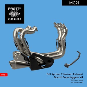  Tamiya 1/12 Ducati super reje-laV4 for competition muffler set 3D printer Tamiya Ducati Superleggera V4 #MC21