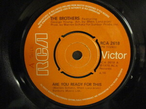 The Brothers ： Are You Ready For This 7'' / 45s (( Funky Inst Disco Funk )) c/w Everybody Loves A Winner (( 落札5点で送料当方負担