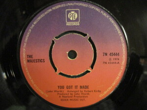 The Majestics ： You Got It Made 7'' / 45s (( Soul )) c/w I Want To Love You More (( 落札5点で送料当方負担