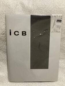 【新品】iCB スワロフスキー＆クリスタル アンクレット柄 黒 パンティストッキング パンスト