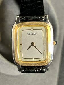 SEIKO　セイコー　時計　CREDOR　クレドール　8420-6730　SS/18KT　不動　中古品　保管品　ベゼル18KT 
