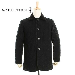 A4655/秋冬 MACKINTOSH マッキントッシュ コーデュロイ 中綿 キルティングジャケット 40 黒/英国製 スコットランド製 メンズ ブルゾン