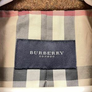 【送料無料】BURBERRY バーバリーロンドン Pコート ピーコート ブラウン ウール Lサイズの画像4