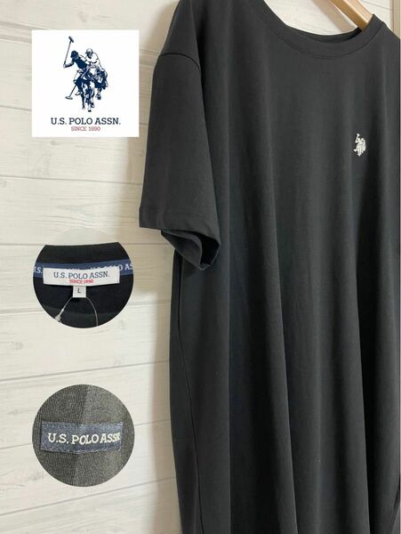 「新品」US.POLO.ASSN ワンピース　黒　Ｌサイズ　ゆったり　楽ちん　ラルフローレン　ユーエスポロアッスン