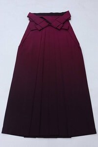 cherry★z1784lz★着用可★卒服コレクション★女性 袴★卒業式★京都散策/はかま★エンジ系 ぼかし 振袖 ブーツと【中古品/ポリ】