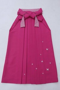 cherry★z1597lz★着用可★卒服コレクション★女性 袴★卒業式★京都散策/はかま★マゼンタ系 振袖 ブーツと【中古品/ポリ】