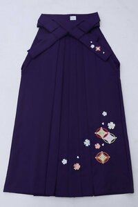 cherry★z1540lz★着用可★卒服コレクション★女性 袴★卒業式★京都散策/はかま★紫系 刺繍 二尺袖【中古品/ポリ