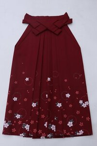 cherry★z1604lz★着用可★卒服コレクション★女性 袴★卒業式★京都散策/はかま★エンジ系 二尺袖 振袖 ブーツと【中古品/ポリ】