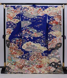 cherry★y8545fc★スプリングセール★訳アリ★振袖コレクション★振袖 単品 系★成人式 卒業 furisode kimono Japanses【中古品/正絹