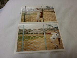 第62回全国高校野球　甲子園で撮影した滋賀代表・瀬田工業 布施投手の写真2枚 1980年　昭和55年