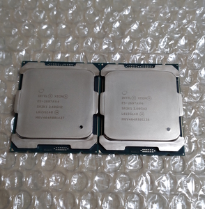 ◆◇送料無料◇◆動作確認済◆Xeon E5-2697A V4（インテル Xeonプロセッサー E5-2697A V4）FCLGA2011-3 2個セット◆領収書発行可能◆(P022)