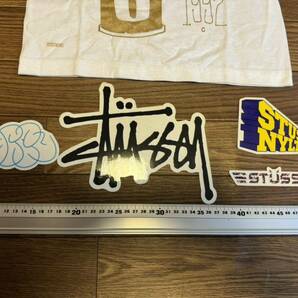 STUSSY 非売品BABYキッズスプレーTee(S)(白)ステッカーSET(ゴールド)当時モノ OLD オールド ステューシー ￥1 最落無し限定ノベルティ金の画像5