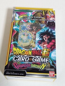 ドラゴンボール　超カードゲーム　海外　クリムゾンサイヤン　スターターデッキ　カードダス　未開封