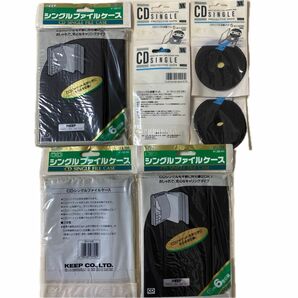 KEEP CDシングルファイルケース ６枚収納×3 SFJ-206 アクシードCDシングル保護マット 5枚入×4 CD-456