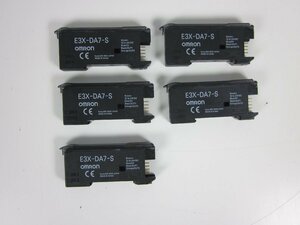 【中古】高機能デジタルファイバセンサ E3X-DA7-S（5台セット） E3X-DA7-S オムロン 3z1051 ★送料無料★◇3