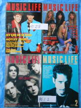 MUSIC LIFE ミュージックライフ8冊1991年2,8,1994年1,2,3,8,11, 1996年12月MOTLEY CRUE, MEGADETH,SLAYER, MR BIG_画像1