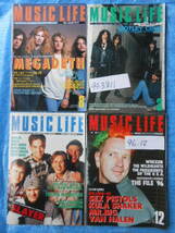 MUSIC LIFE ミュージックライフ8冊1991年2,8,1994年1,2,3,8,11, 1996年12月MOTLEY CRUE, MEGADETH,SLAYER, MR BIG_画像2
