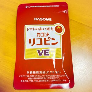 カゴメ リコピンve 健康サプリメント VE 62粒 ★ KAGOME トマトの赤い底力 リコピン 栄養機能食品 ビタミンE