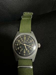 軍用時計　手巻き式　ハミルトン　アンティーク　腕時計　Hamilton メンズ　機械式　アメリカ軍　ベトナム戦争　ミリタリーウォッチ
