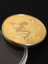 Z21-18)海外丸形記念金貨、コイン、メダル*ロシア　セクシー天使*参考品1枚　ゴールド_画像3