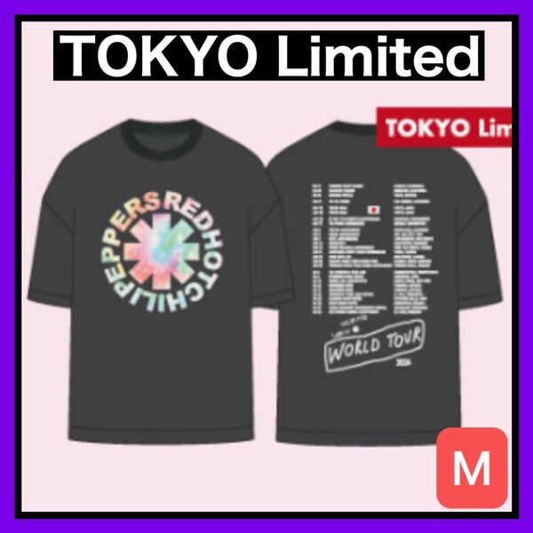 【Ｍ】東京限定 2024 レッドホットチリペッパーズ Tシャツ タイダイ