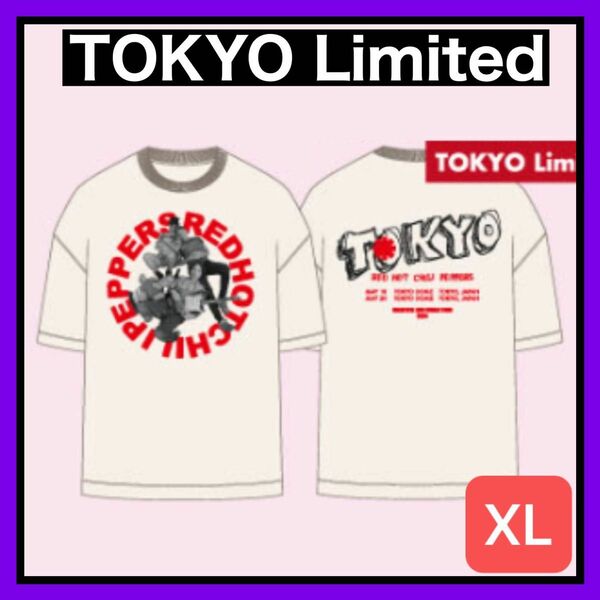 【XL】東京限定 2024 レッドホットチリペッパーズ Tシャツ ホワイト