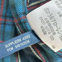 美品 RALPH LAUREN ラルフローレン 長袖 シャツ チェック 長袖シャツ マルチカラー エルボー エルボパッチ ネルシャツ POLO _画像8