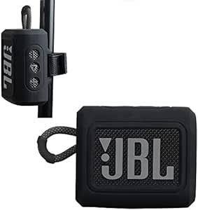 JBL GO 3 Bluetoothスピーカー専用保護収納シリカゲルシェル-Hermitshell(ブラック