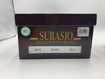 □●SUBASIO ビジネスシューズ 25.5cm EEE ブラック 中古品 (S0513)_画像9