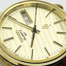 05172 セイコー SEIKO 3803-7031 QUARTZ QT CAP GOLD メンズ 腕時計 デイデイト クォーツ 電池式 QZ ヴィンテージ_画像4