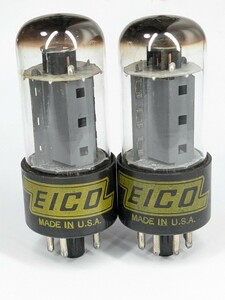 17987　Westinghouse　7591　２本　測定データあり マッチドペア　同一デイトコード　EICO　真空管