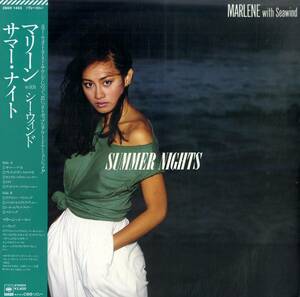 A00594557/LP/マリーン with シーウィンド「Summer Nights (1982年・28AH-1455・スムースJAZZ・ソウル・SOUL・フュージョン・ライトメロ