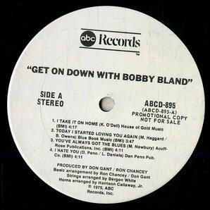A00593854/LP/ボビー・ブランド「Get On Down With Bobby Bland (1975年・ABCD-895・ソウル・SOUL)」の画像3