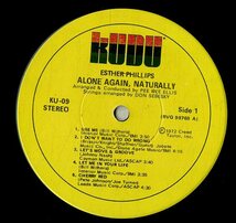 A00593907/LP/エスター・フィリップス (ESTHER PHILLIPS)「Alone Again Naturally (KU-09・ソウルジャズ・SOUL)」_画像3