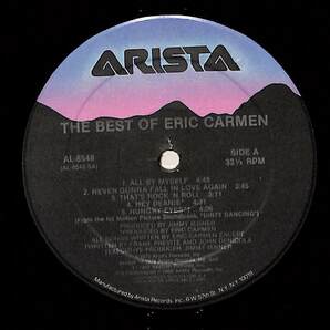 A00594229/LP/エリック・カルメン(ラズベリーズ)「The Best Of Eric Carmen (1988年・AL-8548)」の画像3