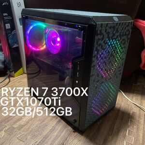 ゲーミングPC RYZEN 7 3700X GTX1070Ti 32GB SSD 512GB 自作