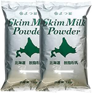 よつ葉 北海道脱脂粉乳 スキムミルク 2kg パウ