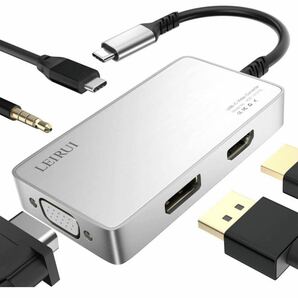 USB Cハブ 5in1 Type Cドッキングステーション 4K HDMI VGA