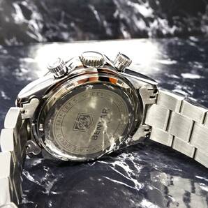 〓送料無料〓新品〓BENYARブランド・メンズ・クロノグラフ・24時間、カレンダー表示・クオーツ式腕時計・フルメタル・パンダウオッチの画像8