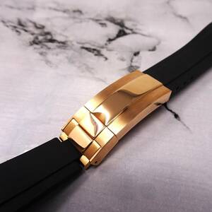  free shipping * new goods * interchangeable for * wristwatch si Ricoh n Raver & lock type buckle Class p installation width 20mm men's for exchange * champagne gold buckle 