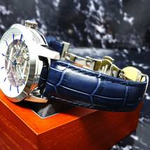 送料無料・新品・パガーニデザインPAGANI DESIGN腕時計メンズスケルトンメカニカルウォッチ自動巻きクロコ型押し本革腕時計PD-1638_画像3