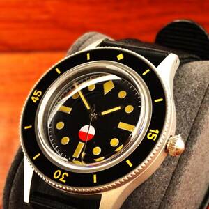  free shipping * new goods = OEM made no-ro gomodel * Vintage oma-ju watch * machine NH35A wristwatch *316L made of stainless steel case * ceramic bezel 