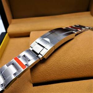  free shipping * unused * new goods *315L stainless steel.g ride type buckle * bow . attaching clock belt width 20mm silver . wristwatch change belt band 