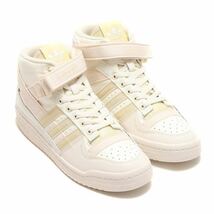 新品 アディダス FORUM MID【28cm】フォーラム ミッド BOOST 定価16500円 スニーカー adidas 靴 ハイカット ブースト 使用 クリーム 6971_画像2