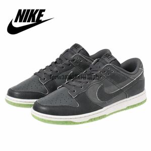 新品未使用 NIKE ダンク ロー【26.5cm】定価13200円 ハロウィン DUNK LOW ナイキ 天然皮革 レザー 靴 スニーカー ローカット グレー 7681